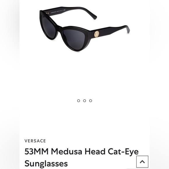 53MM Medusa Head Cat-Eye Sunglasses. New. Case and authenticity card included. - Picture 1 of 4